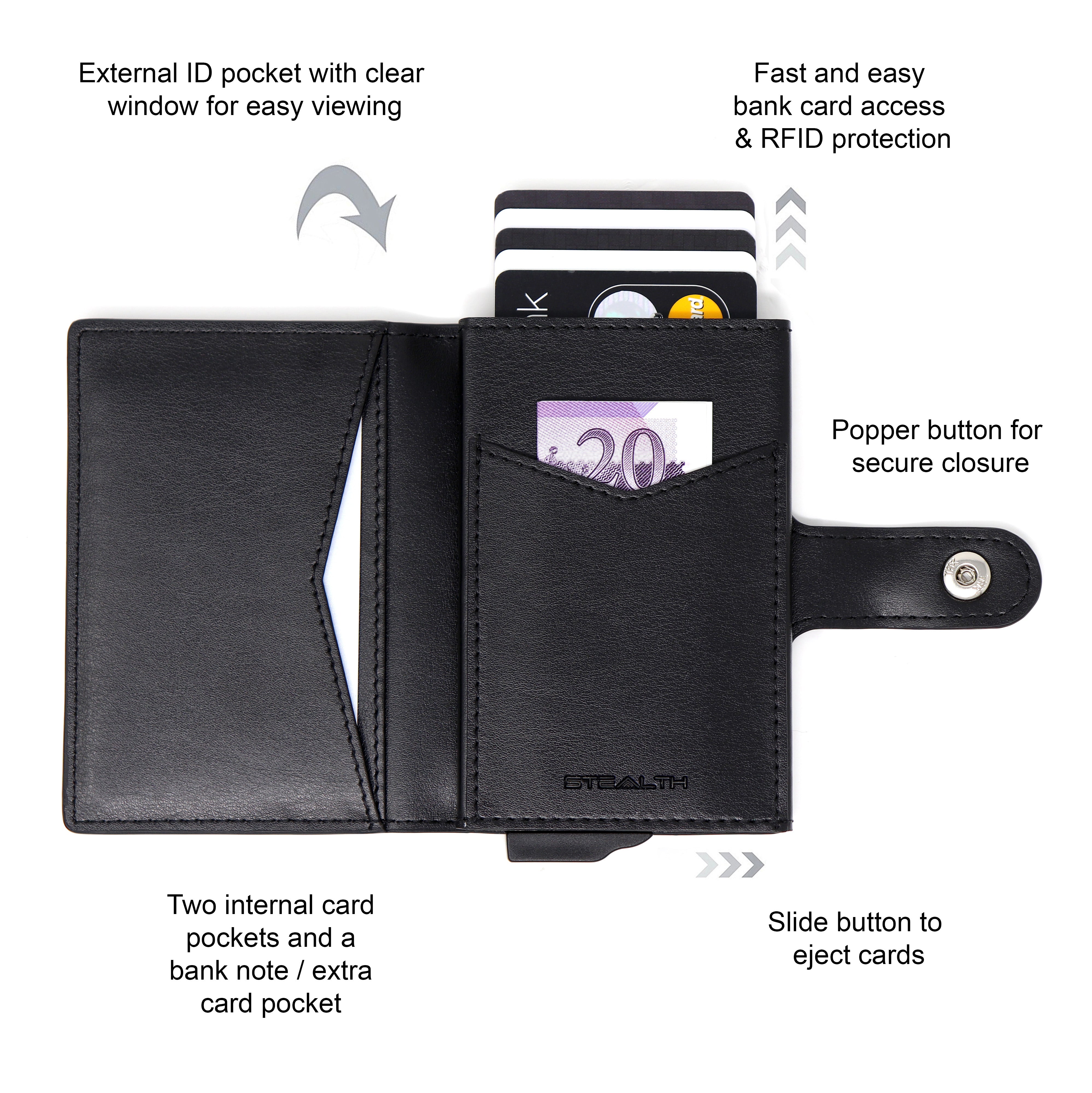 Avenger RFID Bifold Wallet The Minimalist Travel Card Holder With ID avenger-rfid-bifold-wallet-the-minimalist-travel-card-holder-with-id